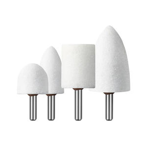 Amoladoras Eléctricas Pequeñas con Vástago de 6 mm, Corindón Blanco, Cilíndricas y Cónicas, Taladros Neumáticos y Ruedas de Pulido - Product Image 1