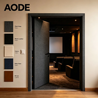 Porte intérieure acoustique rembourrée, isolation phonique 42 dB, joint magnétique, porte insonorisée pour studio