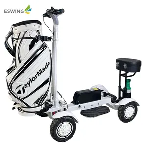 Eswing Golf Trolley 48V Lithium Batterij 4 Wielen Goedkope Chinese Push Golf Scooter Mini-Elektrische Golfkarretjes