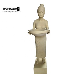 Statues de jardin européennes en béton préfabriqué, design artistique en grès artificiel - Product Image 1