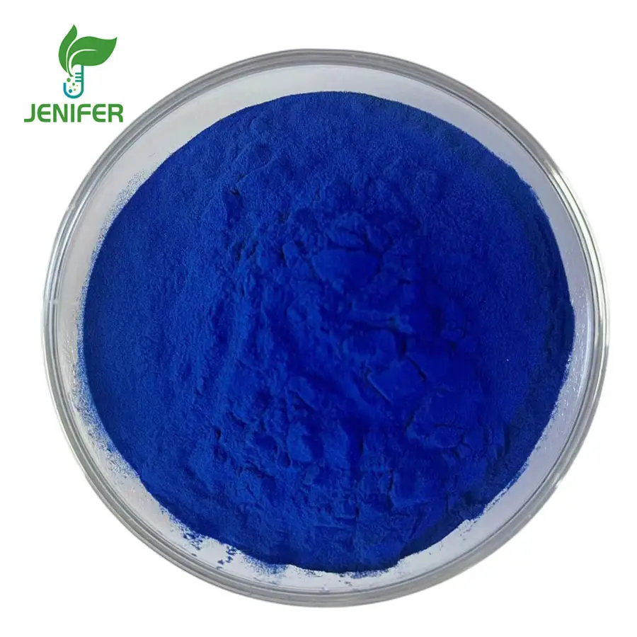 Meilleur prix poudre de phycocyanine de pigment bleu biologique extrait de spiruline E18 poudre de spiruline