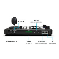 Controlador de Cámara PTZ Lilliput con Joystick IP RS232/485, Teclado, Conmutador, Alimentación PoE para Cámara de Conferencia, Transmisión en Vivo, CCTV