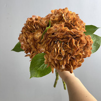 Bouquet décoratif d'hortensias artificiels pour la décoration de bureau, de jardin et de la maison, fleurs artificielles en plastique, plantes artificielles