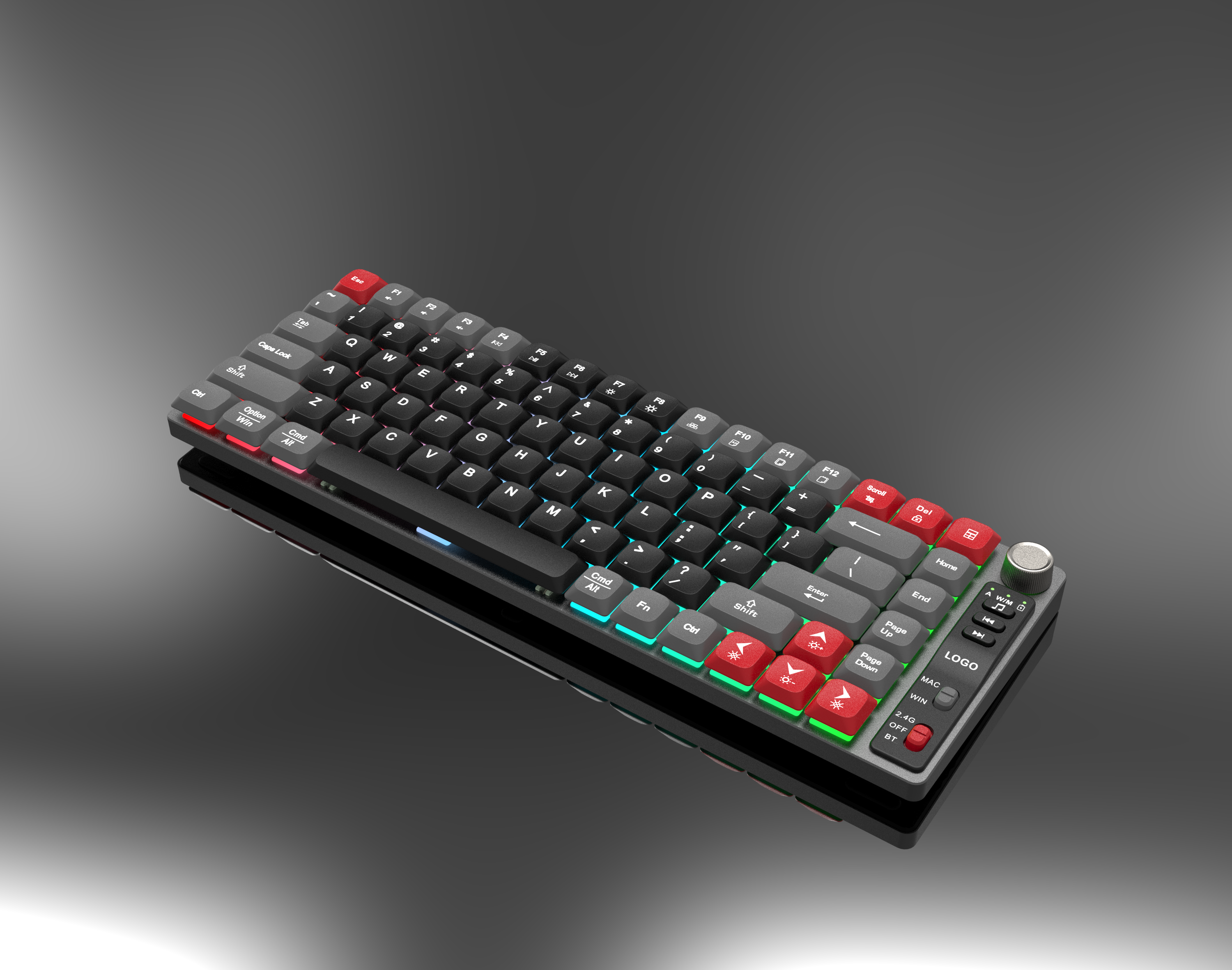 Grey+black+red