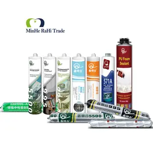 Chất kết dính Sealant phổ chống cháy tinh thể rõ ràng trong suốt paintable Silicone caulk Sealant Polyurethane dính