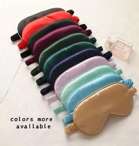Masque de sommeil en soie de mûrier 100 % naturelle, double couche rembourrée et sangle élastique, idéal pour les voyages et les siestes, cache-yeux doux - Product Image 4