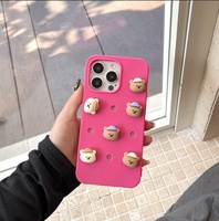 Nueva Llegada, Fundas 3D para Teléfono Móvil DIY para iPhone 13 14 15 16 Pro Max, Divertidas Carcasas Protectoras de Silicona Suave con Dibujos Animados
