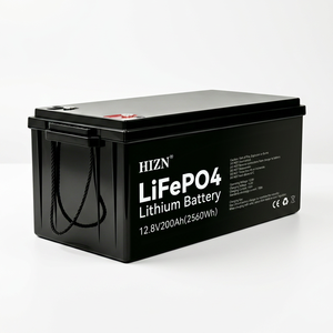 12VリチウムイオンLFPソーラーバッテリー 家庭用蓄電池 LiFePo4 BMS 12V 200Ah リチウムイオンソーラーバッテリーパック - Product Image 1