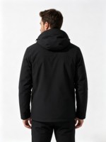 Veste d'hiver unisexe à capuche 3 en 1, imperméable, coupe-vent, doublure thermique, randonnée en raquette, randonnée en sac à dos, golf, pique-nique, camping, tour