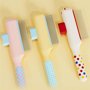 Pettine autopulente per <span class=keywords><strong>pulci</strong></span> e toelettatura multiuso per gatti e cani, spazzola per la rimozione del pelo e pettine per <span class=keywords><strong>pulci</strong></span> - Product Image 6