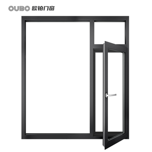 Khung đôi khung hợp kim nhôm cách âm cách nhiệt gấp Màn hình cửa sổ lớn cầu thang bệnh viện cường lực - Product Image 4