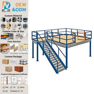 Plateforme en acier pour rayonnage multi-niveaux robuste pour système de <span class=keywords><strong>stockage</strong></span> en entrepôt - Product Image 1