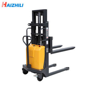 Venta caliente de fábrica 1000kg 1,5 T 2ton 3M Paleta portátil Autocarga Manual Carretilla elevadora Apiladores de mano semieléctricos Buen precio - Product Image 1