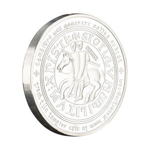 อัศวินเทมพลาร์เหรียญตราชุบเงินของที่ระลึกของที่ระลึกเหรียญที่ระลึกอัศวิน - Product Image 6