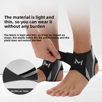Attelle de cheville de compression unisexe, respirante, flexible, en nylon, protection sportive, basketball, course à pied, soutien hivernal