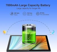 Tablette Android 15 10.5 pouces 6 Go de RAM + 128 Go de ROM 7000mAh Batterie 5G WiFi Octa-Core MTK 1920x1200 IPS FHD Display pour les entreprises
