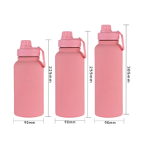 Nouvelle Bouteille d'Eau Isotherme en Acier Inoxydable 24OZ 2026 avec Support Magnétique pour Téléphone, Anti-Fuite, Idéale pour la Rentrée Scolaire et Maintien au Chaud
