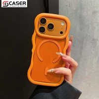 Étui de téléphone portable transparent brillant, antichoc, magnétique, couleur bonbon, revêtement anti-graisse, compatible avec iPhone 14-18