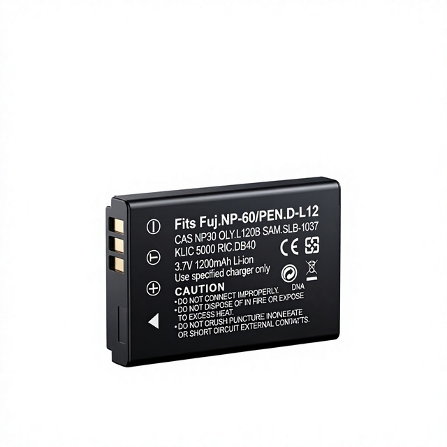 NP-60 Digital Camera Battery 3.7V Rechargeable Compatible with Fujifilm F402/F455/F460/F470/Z1-Z3 & -Stock