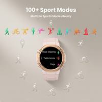 Montre connectée légère pour femmes K73, écran AMOLED de 1,32 pouce, plus de 100 modes sportifs, tracker de fitness pour femmes, montre connectée
