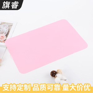 <b>Silicone</b> Baking <b>Mat</b> Light Pink Square Non Slip Heat Insulation For Kitchen Baking Tools - Product Image 3