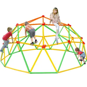 Escalador de cúpula de acero al aire libre para niños Equipo de patio de recreo personalizable Cúpula de escalada con amigo