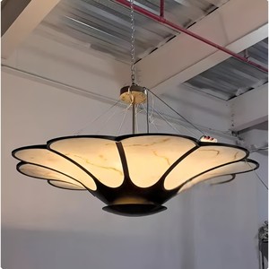 Modern Petal Shape Chandelier For Hotel Lobby Six Head <b>Ceiling</b> <b>Light</b> Energy Saving Lamp Round Design 5-10 Sqm Coverage - Product Image 4