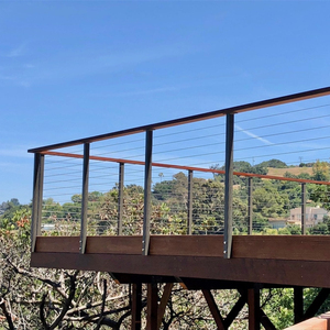 Sistema de barandilla de <span class=keywords><strong>cable</strong></span> de acero inoxidable 316, poste de barandilla de <span class=keywords><strong>cable</strong></span> de balaustre para <span class=keywords><strong>exterior</strong></span> - Product Image 1