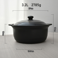 Marmite à soupe en céramique résistante aux hautes températures de qualité supérieure boîte de rangement d'ustensiles de cuisine en faïence pour plaques de cuisson à gaz casseroles à usage domestique