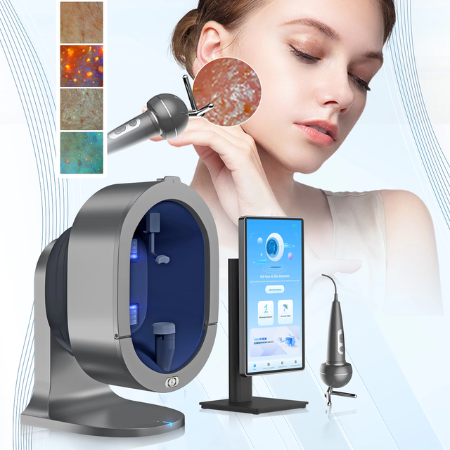 Professional HD Screen AI Analysis System Portable 3d Facial Scanner Device with LED Light Source Scalp Skin Detector Dedicated