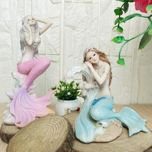 <strong>Mermaid</strong> Princess Sculpture Resin <strong>Mermaid</strong> Statue Figurine Fish tank Decoration - Product Image 5