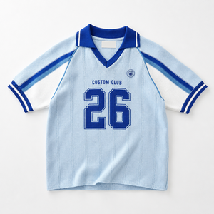 Suéter de Fútbol Personalizado, Estilo Vintage, Jersey Deportivo Tejido para el Día del Partido - Product Image 2