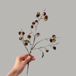 C964 Frutos Artificiales Hechos a Mano, Arándanos Artificiales, Frutos <span class=keywords><strong>Silvestres</strong></span>, Decoración para Mesa de Hogar - Product Image 3