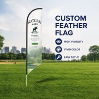 Publicité personnalisée de course de sport en plein air 110g polyester impression par transfert thermique bannière de drapeau de plage volante