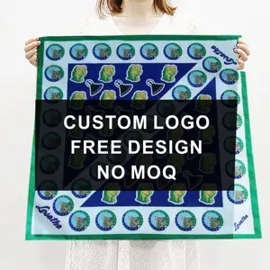 도매 낮은 Moq 패션 100% 2024 새로운 제품 면 손수건