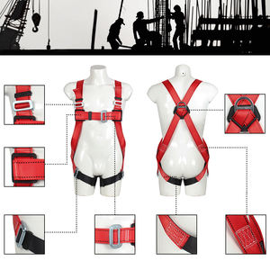 Sabuk Pengaman Poliester Berkualitas Tinggi Laris Manis Perlindungan Tubuh Penuh Harness Pengaman Pribadi untuk Petualangan di Hutan - Product Image 2