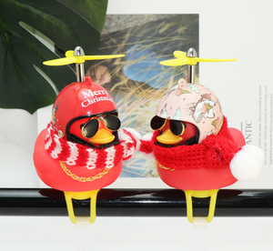 Coche pato con <span class=keywords><strong>casco</strong></span> de viento roto, pequeño pato amarillo, Motor de bicicleta de carretera, accesorios de <span class=keywords><strong>ciclismo</strong></span> sin luces - Product Image 3