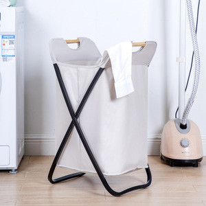Collapsible <b>Laundry</b> Basket Oxford Cloth Rectangle Foldable <b>Standing</b> Type Bathroom Clothing Organizer - Product Image 4