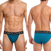 Herenslipjes Tanga, laag uitgesneden sexy bikini ondergoed met merk elastische tailleband, ondersteunende pouch heren onderbroek