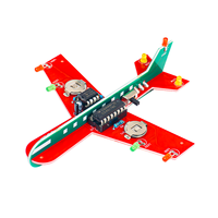Kit de soudure DIY pour avion, module de circuit d'avion à LED clignotant, kit d'apprentissage et de pratique électronique STEM