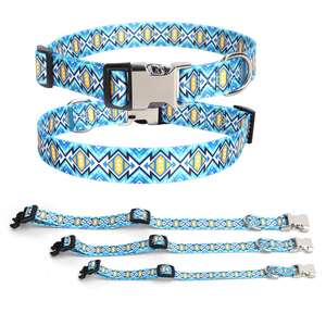 <span class=keywords><strong>Collar</strong></span> Personalizado de Fábrica para Mascotas, con Diseño Moderno de Camuflaje, Cuadros y Rayas, de Poliéster Suave, con Grabado, para Perros y Gatos - Product Image 5