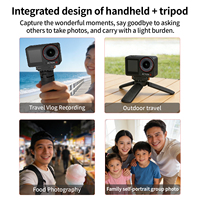 Tripod Mini Portabel untuk DJI Osmo Pocket 4 Pro Pocket 3/4 Universal 1/4" Thread Tripod Stand untuk Aksesori Kamera Aksi