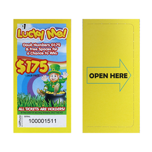 Nhà Máy Bán Hàng Trực Tiếp Bingo Kéo Tab Cửa Sổ Tái Sử Dụng Đầy Đủ Màu Sắc Số Vé Giấy Trò Chơi Tùy Chỉnh Bingo Trò Chơi - Product Image 4