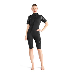 Nuevos pantalones cortos de manga corta de <span class=keywords><strong>neopreno</strong></span> de 3MM para <span class=keywords><strong>mujer</strong></span>, <span class=keywords><strong>traje</strong></span> de buceo grueso de una pieza, precios de tela impermeable para <span class=keywords><strong>traje</strong></span> de buceo - Product Image 6