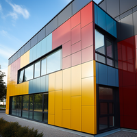 Panneau composite en aluminium Alucobond résistant au feu 4 mm, panneau ACP, panneau ACM, revêtement mural extérieur de bâtiment, façade, fabricant de panneaux composites en aluminium