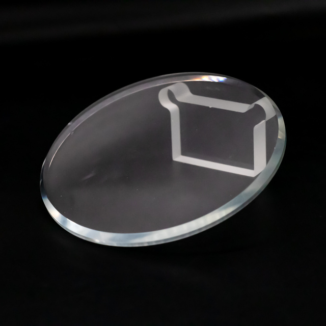Custom Ultra-White Arc Edge Round Glass Lens LED Lenses & Reflectors for Premium Polishing