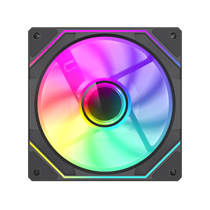 พัดลมคอมพิวเตอร์ GAMEMAX FN12A-<span class=keywords><strong>S8I</strong></span> ขนาด 120 มม. สีดำ โครง ARGB แบบ Fluid Bearing 12V 3 พิน AURA (M/F) 4 พิน PWM Power(M/F) สำหรับเคสคอมพิวเตอร์ - Product Image 1