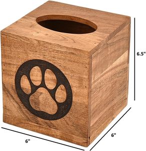 Chất lượng cao dyer tấm chủ giấy mô trường hợp gỗ tre chưa hoàn thành màu sắc tự nhiên bằng gỗ mô hộp - Product Image 2