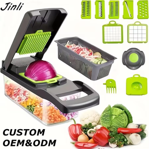 TGYW Popular Cortador de Verduras Multifuncional 16 <span class=keywords><strong>en</strong></span> 1, Picador <span class=keywords><strong>Manual</strong></span> de Verduras de Acero Inoxidable, Picador de Zanahorias para Cocina - Product Image 1