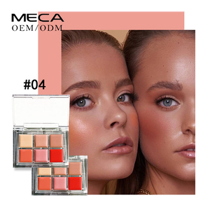 Palette de crème blush et anticernes végétalienne <span class=keywords><strong>6</strong></span> couleurs Marque privée Palette de contour anticernes Palette de blush crème - Product Image 5